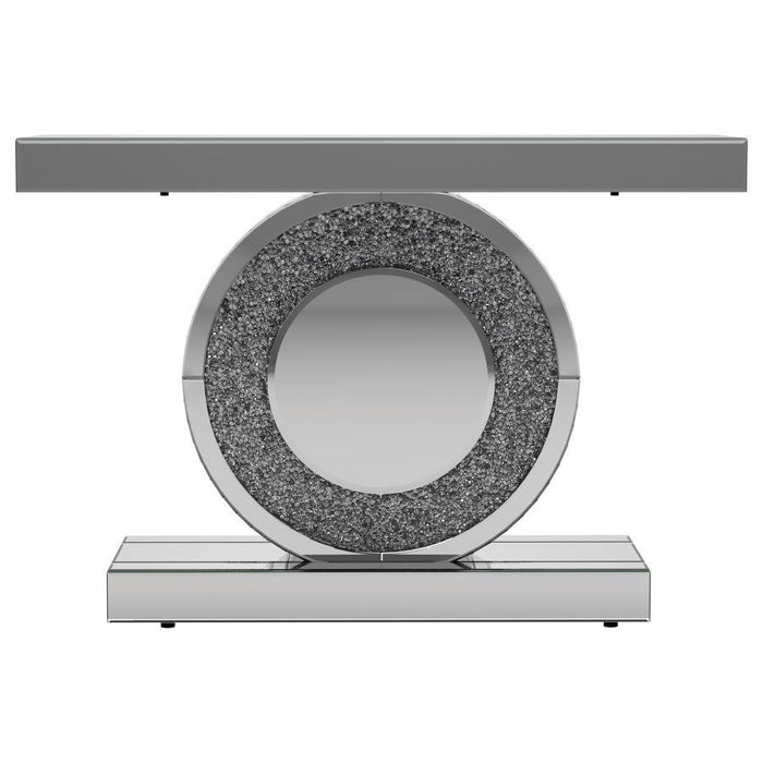 Bergenia - Rectangular Console Table - Silver