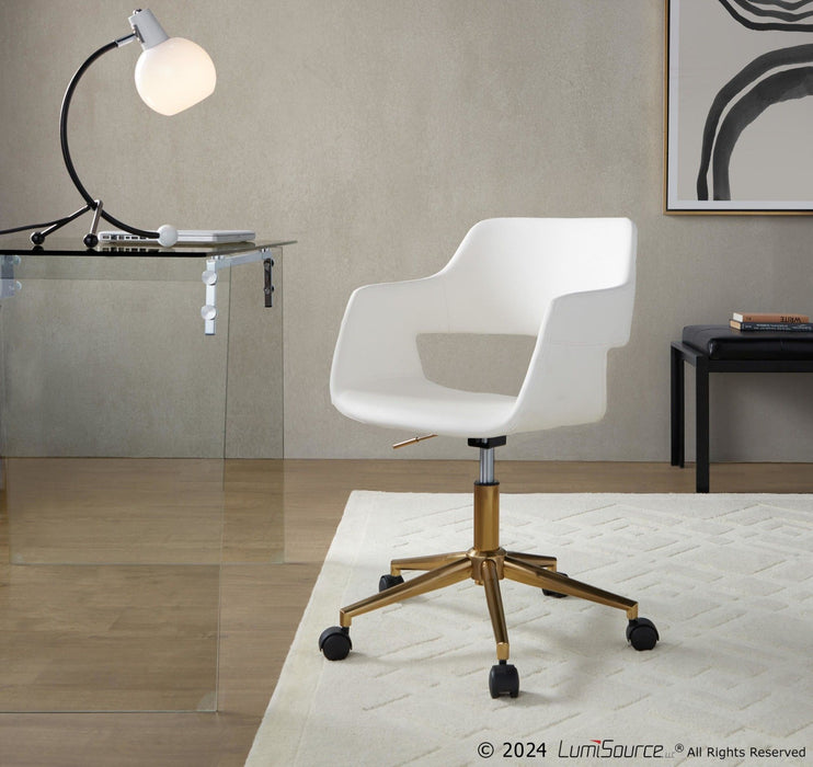 Margarite - Task Chair - Gold Metal