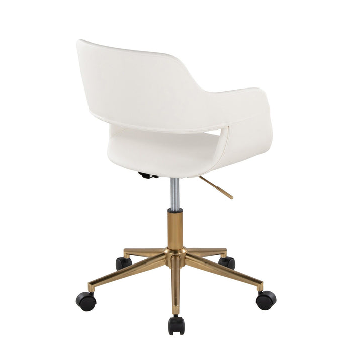 Margarite - Task Chair - Gold Metal