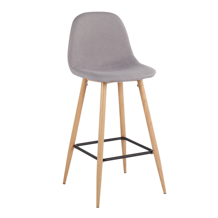 Pebble - Barstool Metal And Fabric (Set of 2)