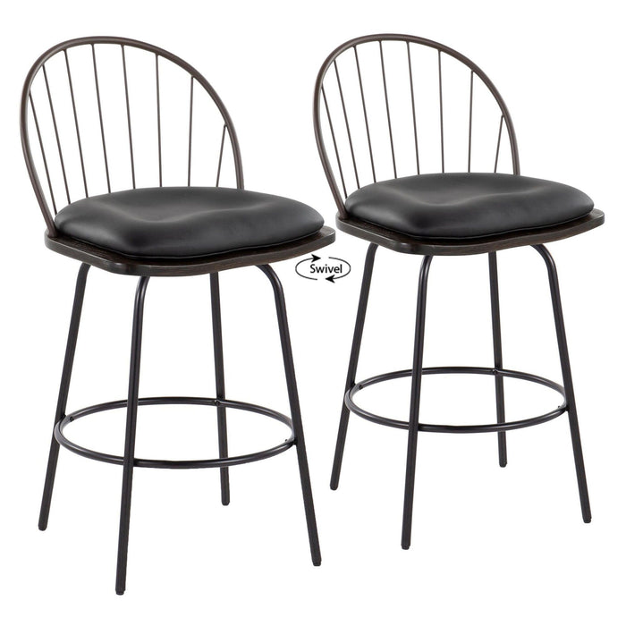 Riley Claire - 26" Fixed-Height Counter Stool (Set of 2)