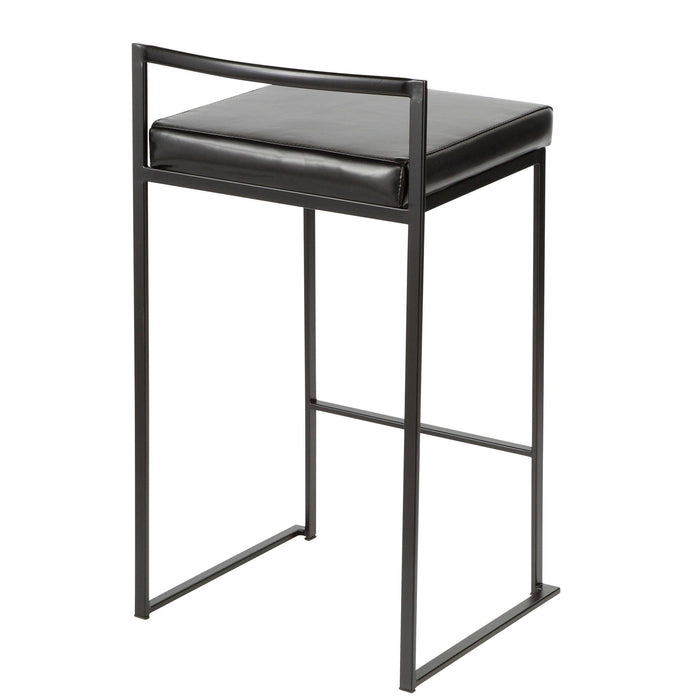 Fuji - Stackable Barstool - Black Metal