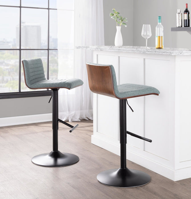 Margarite - Ajustable Barstool With Swivel - Chrome Metal (Set of 2)