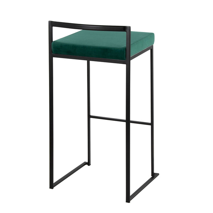 Fuji - Stackable Barstool - Black Metal