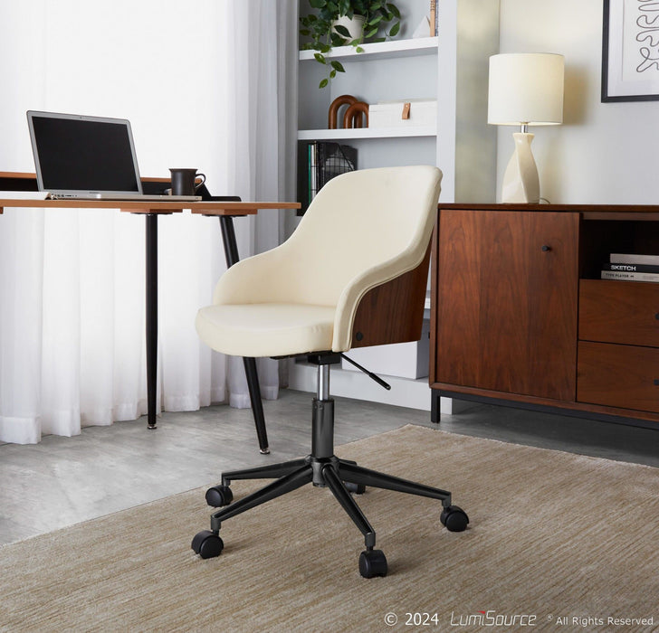 Bacci - Office Chair - Gold Metal Base