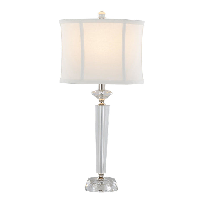 Diamond - Torch 25" Crystal Table Lamp (Set of 2) - White