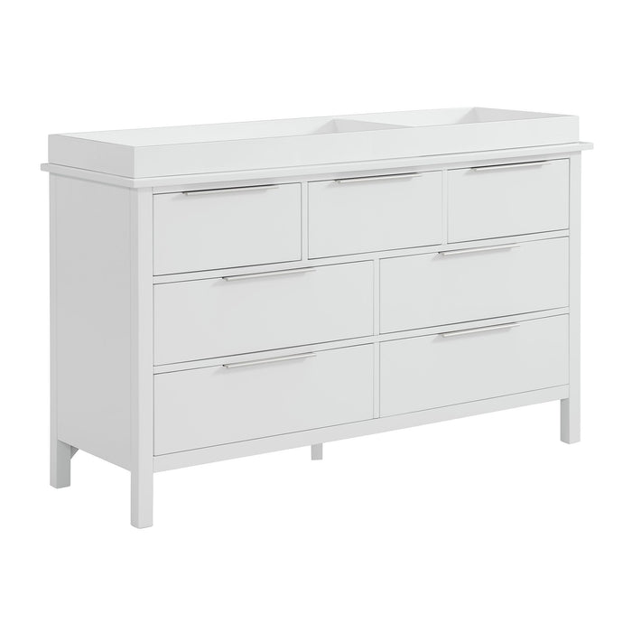 Lauren - Crib And Dresser With Topper - White