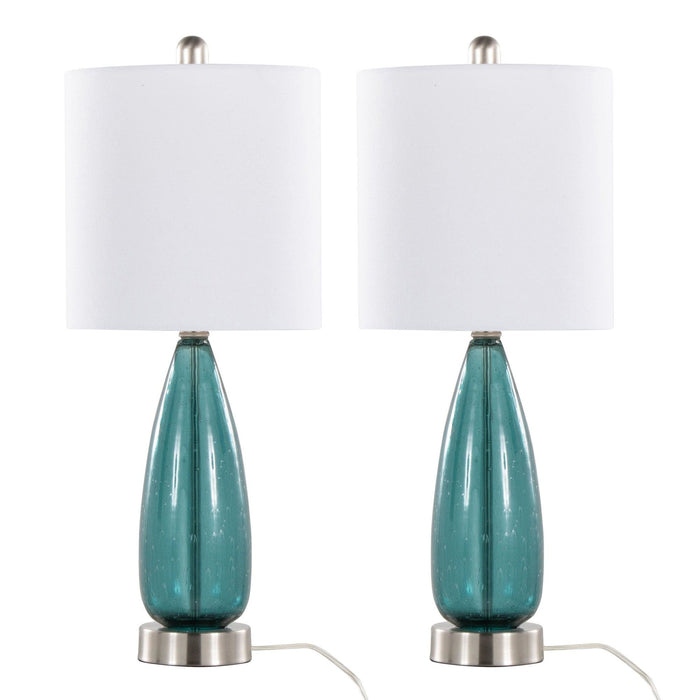 Bottega - 22" Glass Accent Lamp (Set of 2) - Blue