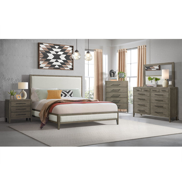 Versailles - Contemporary 12 Drawer Dresser & Mirror Set