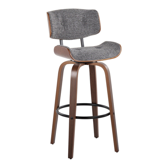 Lombardi - 30" Fixed-Height Barstool (Set of 2) - Natural Base