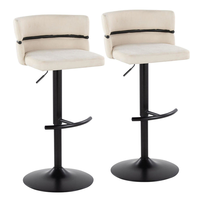 Cinch - Adjustable Barstool (Set of 2) - Black Base