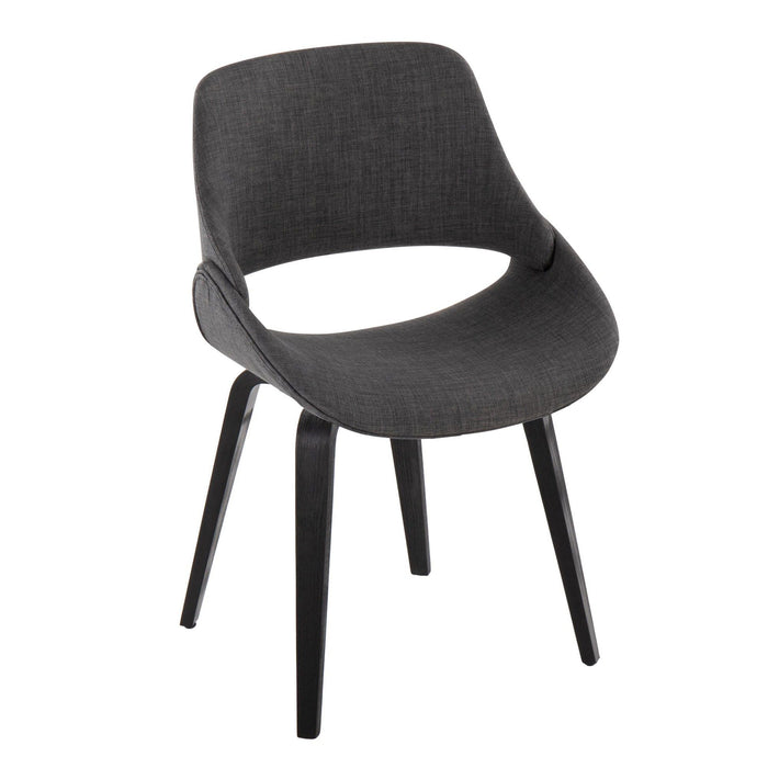 Fabrico - Chair (Set of 2) - Black Wood Legs