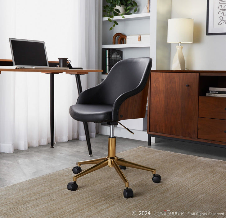 Bacci - Office Chair - Black Metal Base