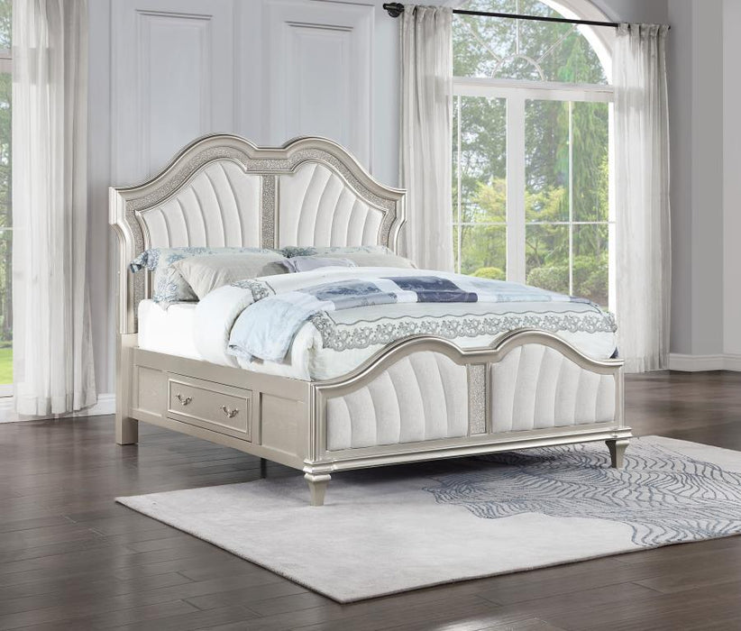 Evangeline - LED Storage Panel Bed