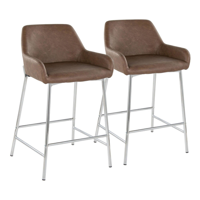 Daniella - 24" Fixed-Height Counter Stool (Set of 2)