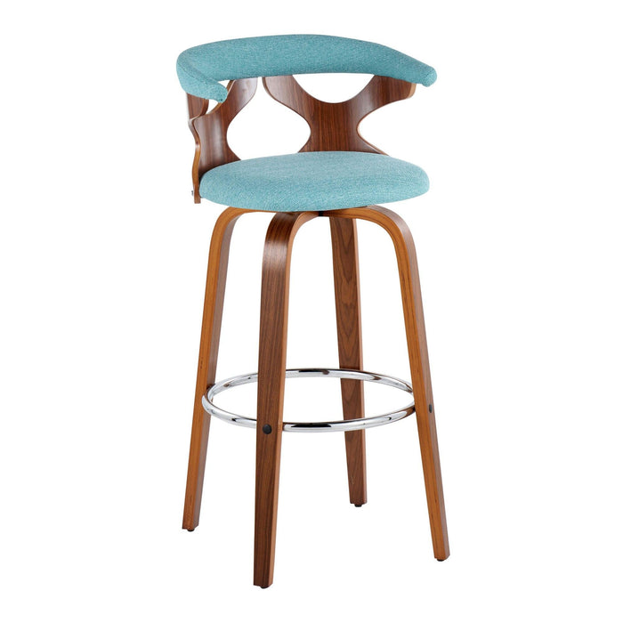 Gardenia - 30" Fixed-Height Barstool (Set of 2) - Walnut Base