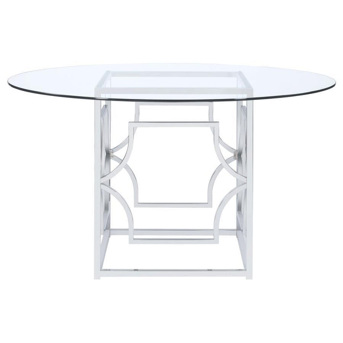 Starlight - Round Glass Top Dining Table