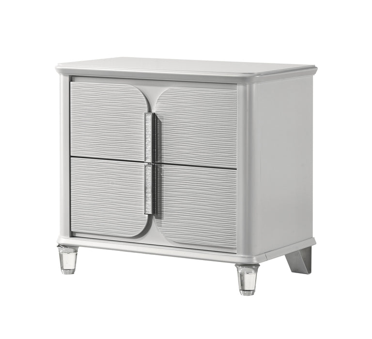 Vivian - Night Stand - Pearl Silver