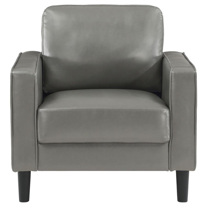 Ruth - Upholstered Track Arm Faux Leather Accent Chair