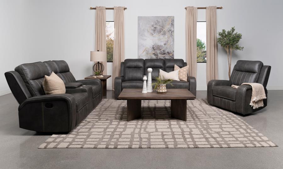 Raelynn - Upholstered Motion Reclining Sofa Set