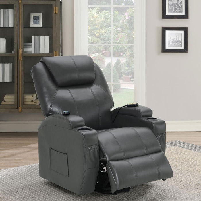 Sanger - Upholstered Power Lift Recliner Chair With Massage