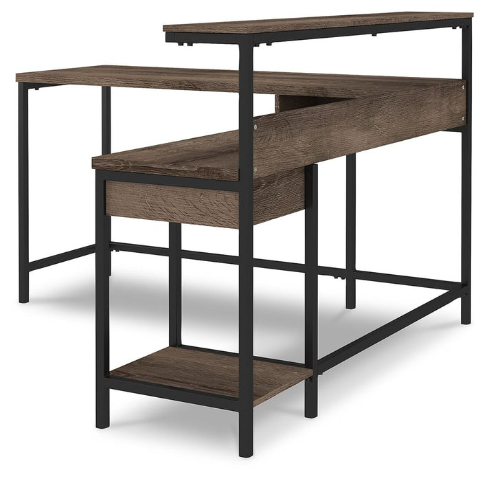 Arlenbry - Gray - L-desk With Storage