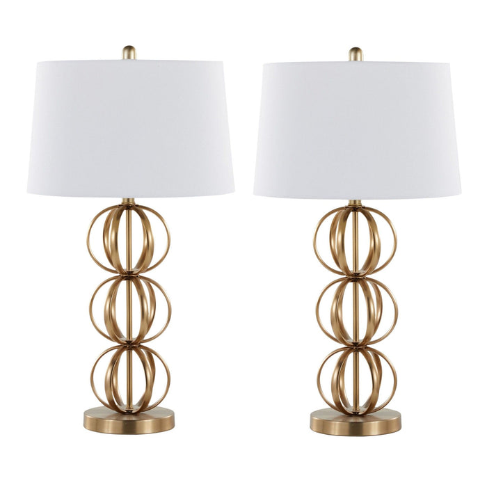 Linx - 29" Metal Table Lamp (Set of 2) - White