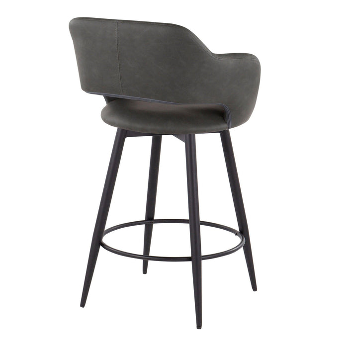 Margarite - Counter Stool - Black Metal (Set of 2)