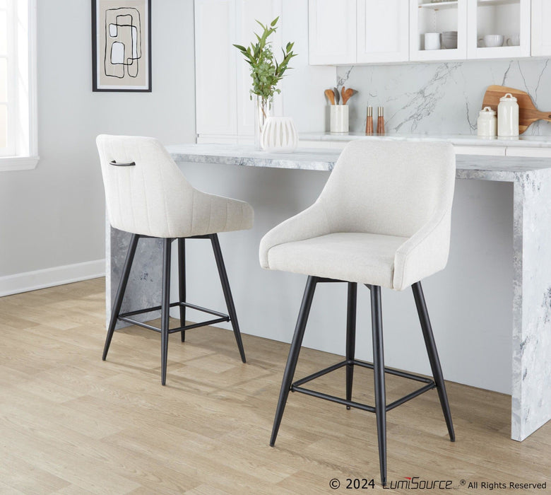 Hannah - Adjustable Barstool With Swivel (Set of 2)