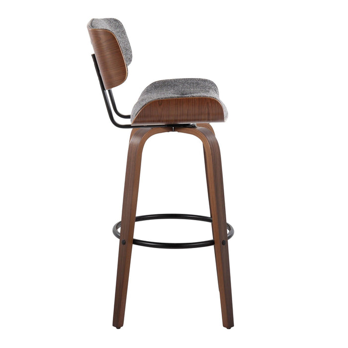 Lombardi - 30" Fixed-Height Barstool (Set of 2) - Natural Base