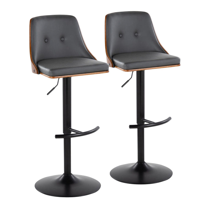 Gianna - Adjustable Barstool (Set of 2) - Black Base