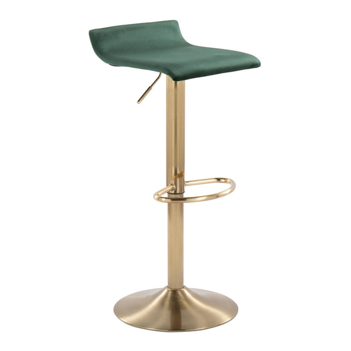 Ale - Adjustable Barstool (Set of 2) - Gold Base