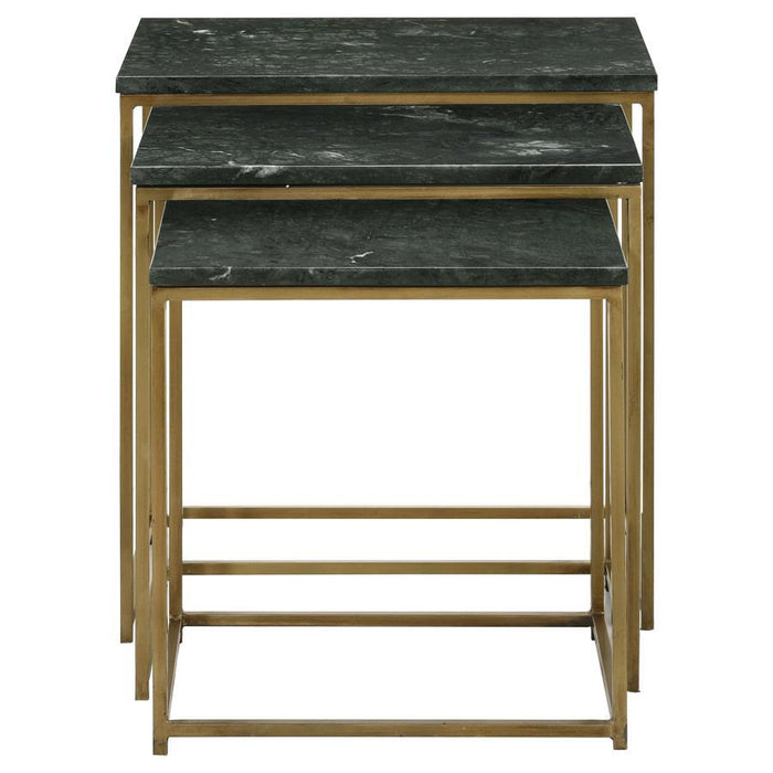 Medora - 3-Piece Nesting Table With Marble Top