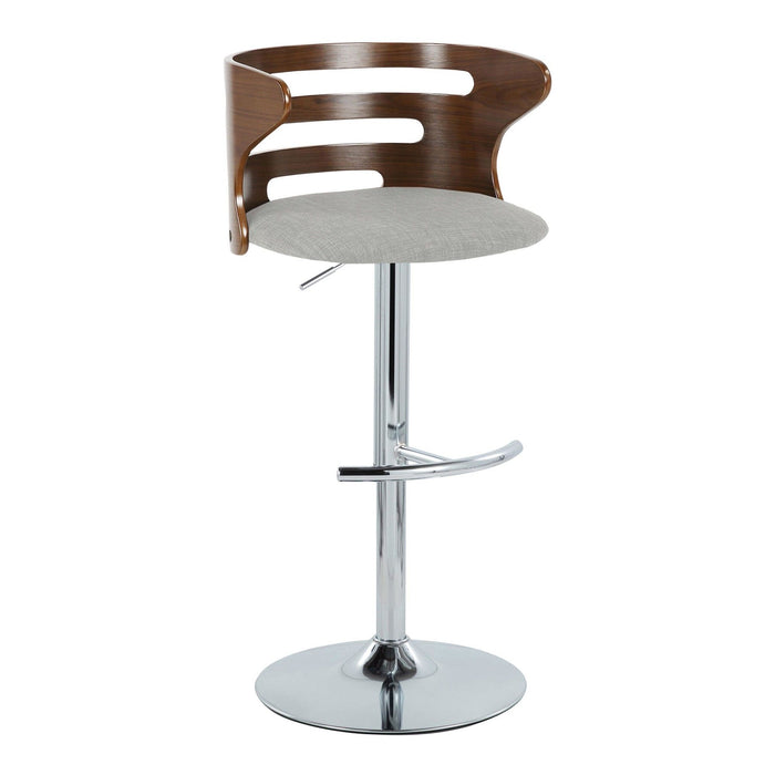 Cosi - Adjustable Barstool (Set of 2) - Walnut Backrest