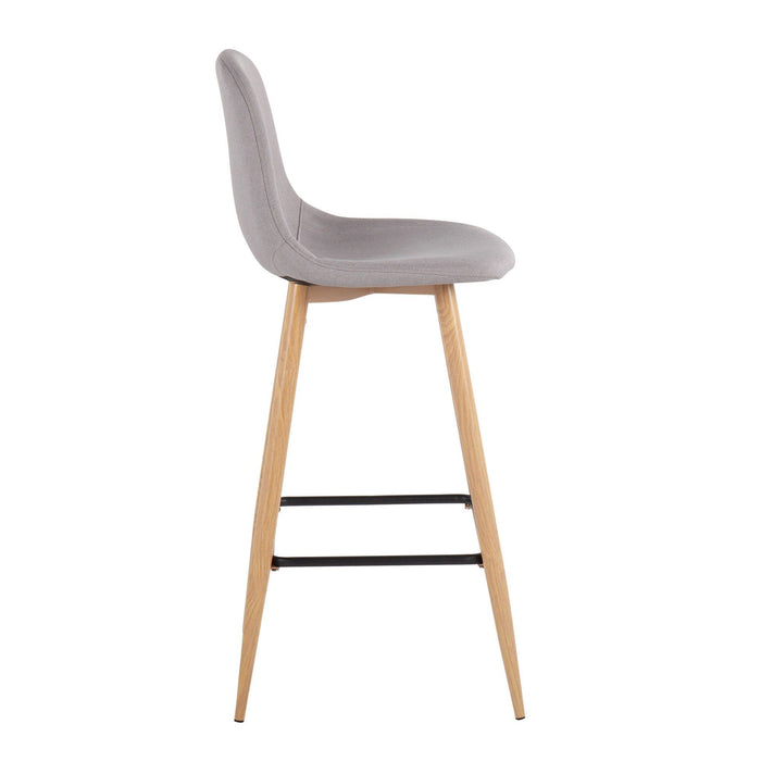 Pebble - Barstool Metal And Fabric (Set of 2)