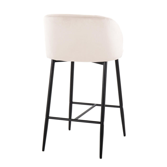 Folia - Adjustable Barstool (Set of 2) - Black Base