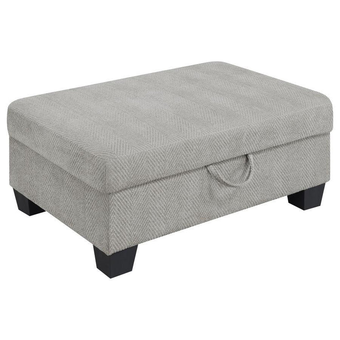 Whitson - Upholstered Storage Ottoman - Stone