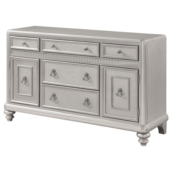 Bling Game - 5-Drawer Dining Server - Metallic Platinum