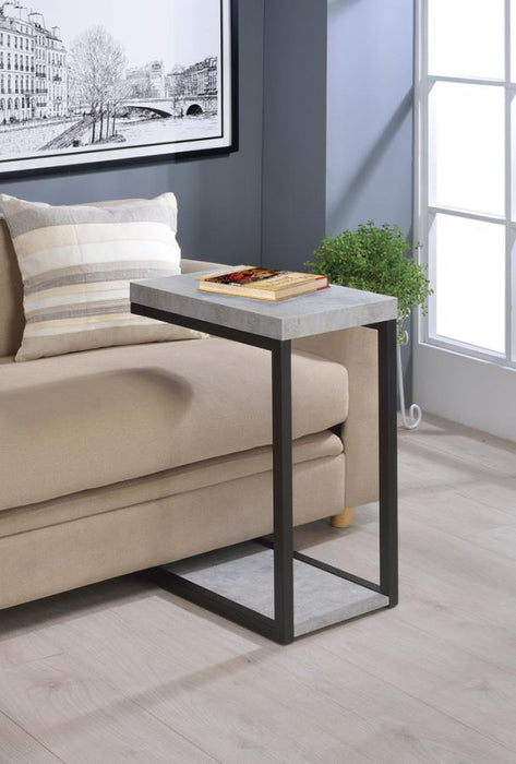 Beck - Engineered Wood C-Shape Sofa Side Table