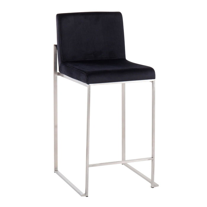 Fuji - High Back Upholstered Counter Stool Set