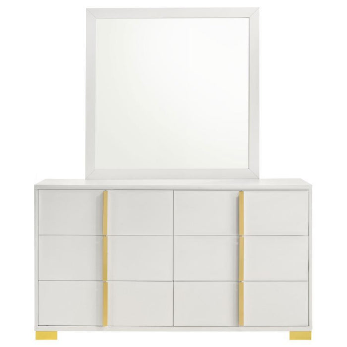 Marceline - 6-drawer Dresser With Mirror