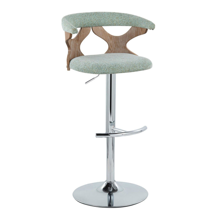 Gardenia - Adjustable Barstool (Set of 2) - Chrome Base