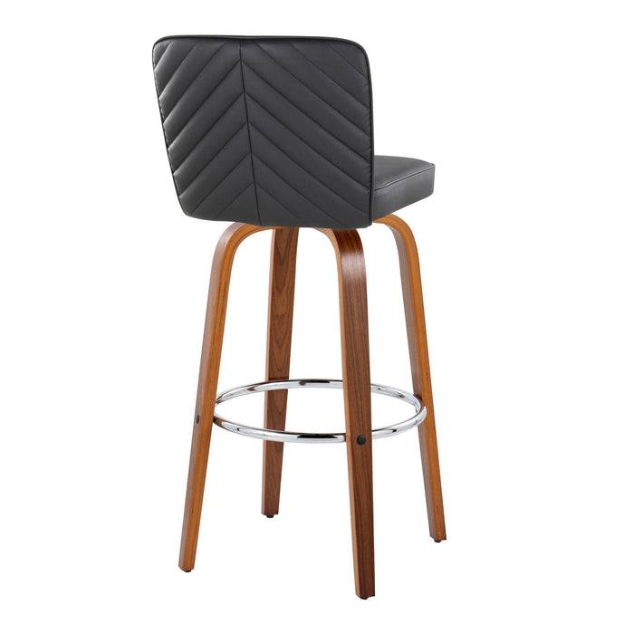 Henry - Adjustable Barstool With Swivel - Black Metal (Set of 2)