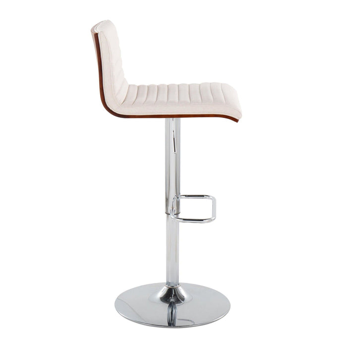 Mason - Adjustable Barstool (Set of 2) - White Cream