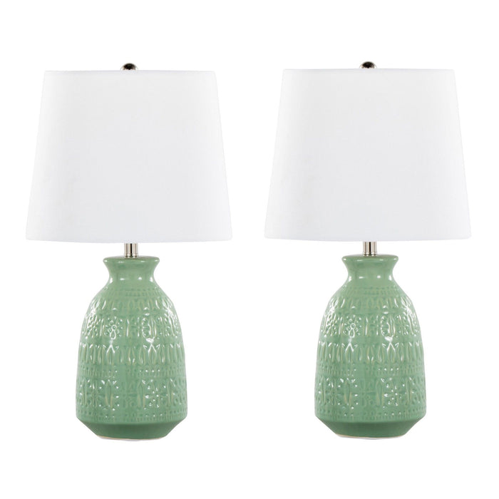 Claudia - 20" Ceramic Accent Lamp (Set of 2)