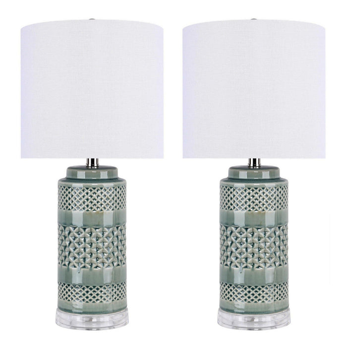 Casa - 21" Ceramic Table Lamp (Set of 2)