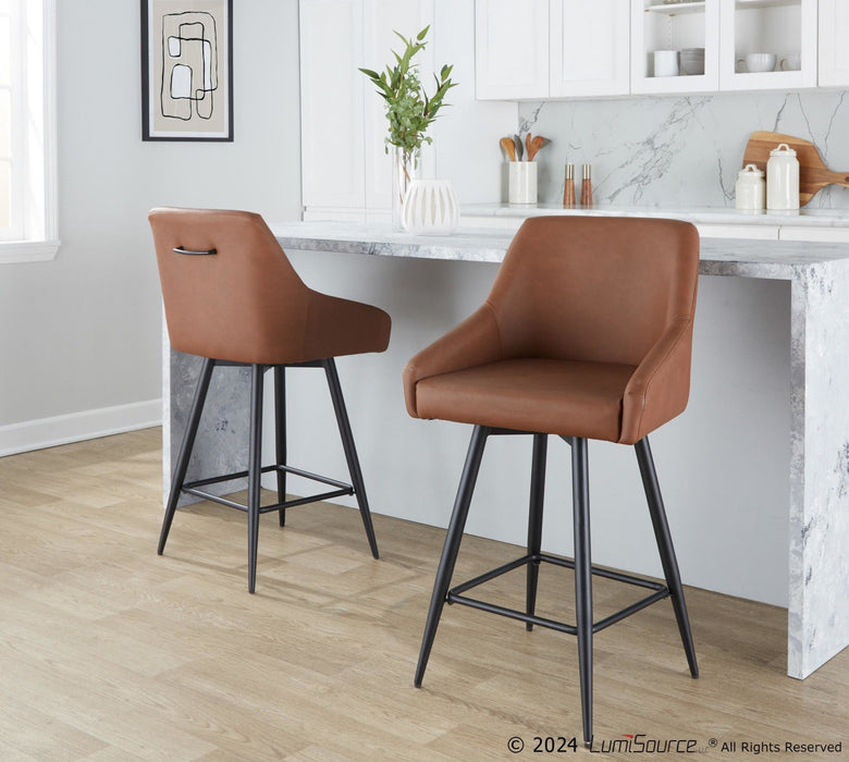 Hannah - 30" Fixed-Height Barstool With Swivel (Set of 2)