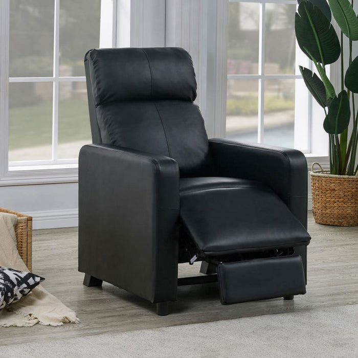 Toohey - Home Theater Push Back Recliner - Black