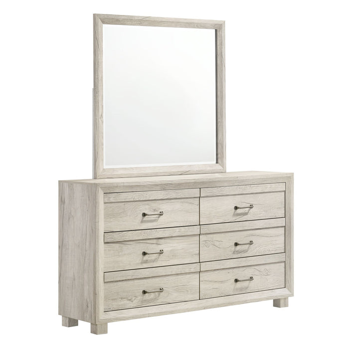 Fort Worth - Dresser & Mirror Set - White