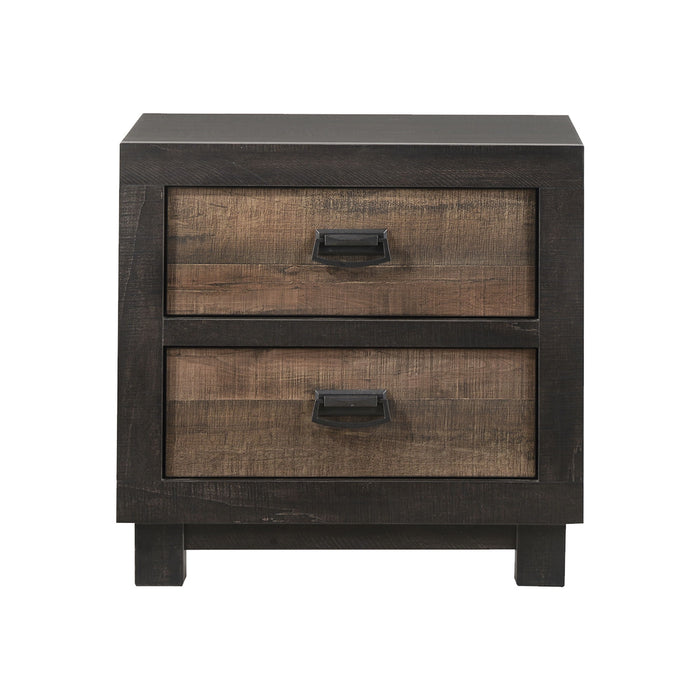 Harlington - 2-Drawer Nightstand - Dark Chocolate